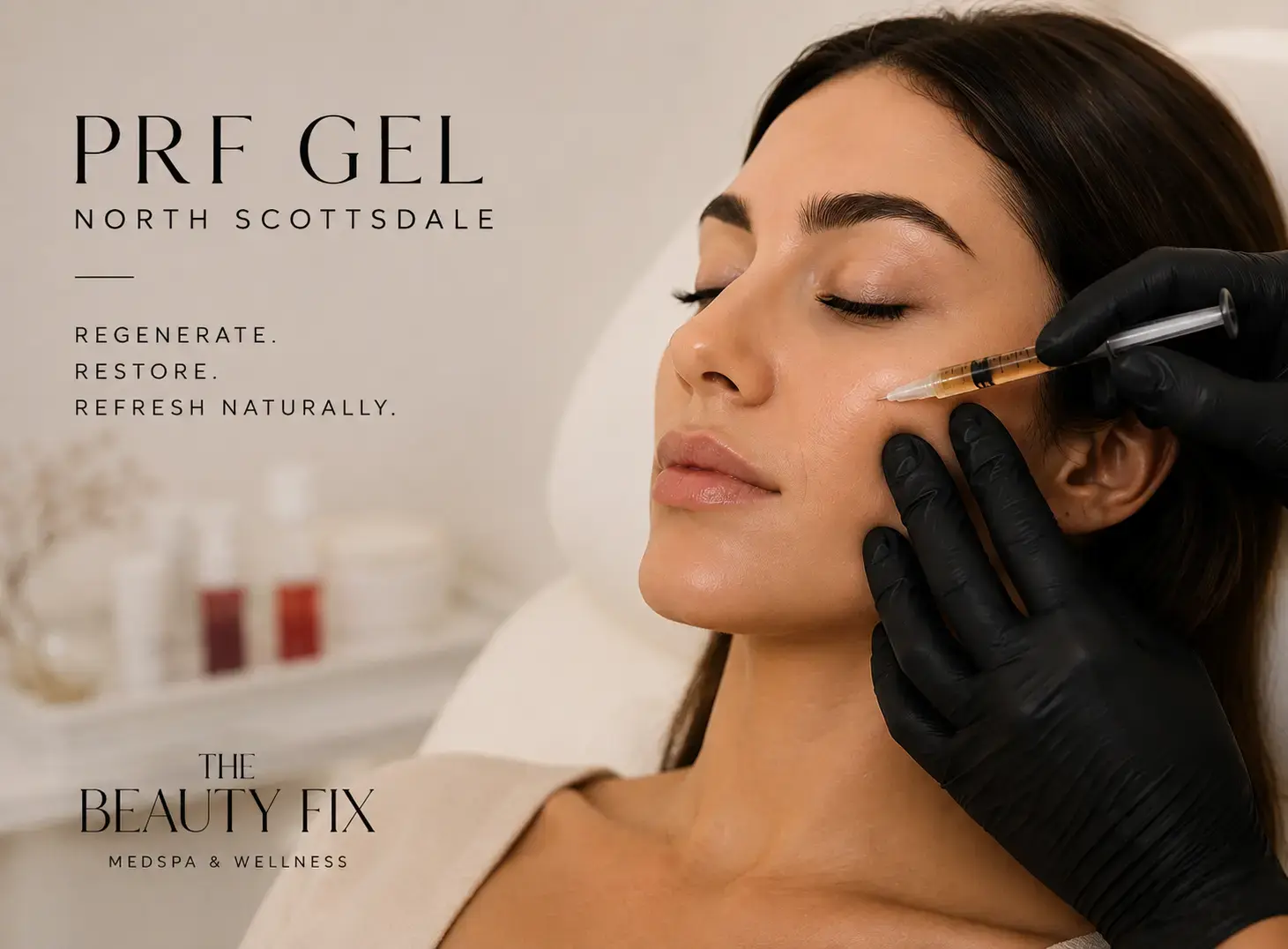 PRF Gel North Scottsdale regenerative facial treatment at The Beauty Fix Medspa
