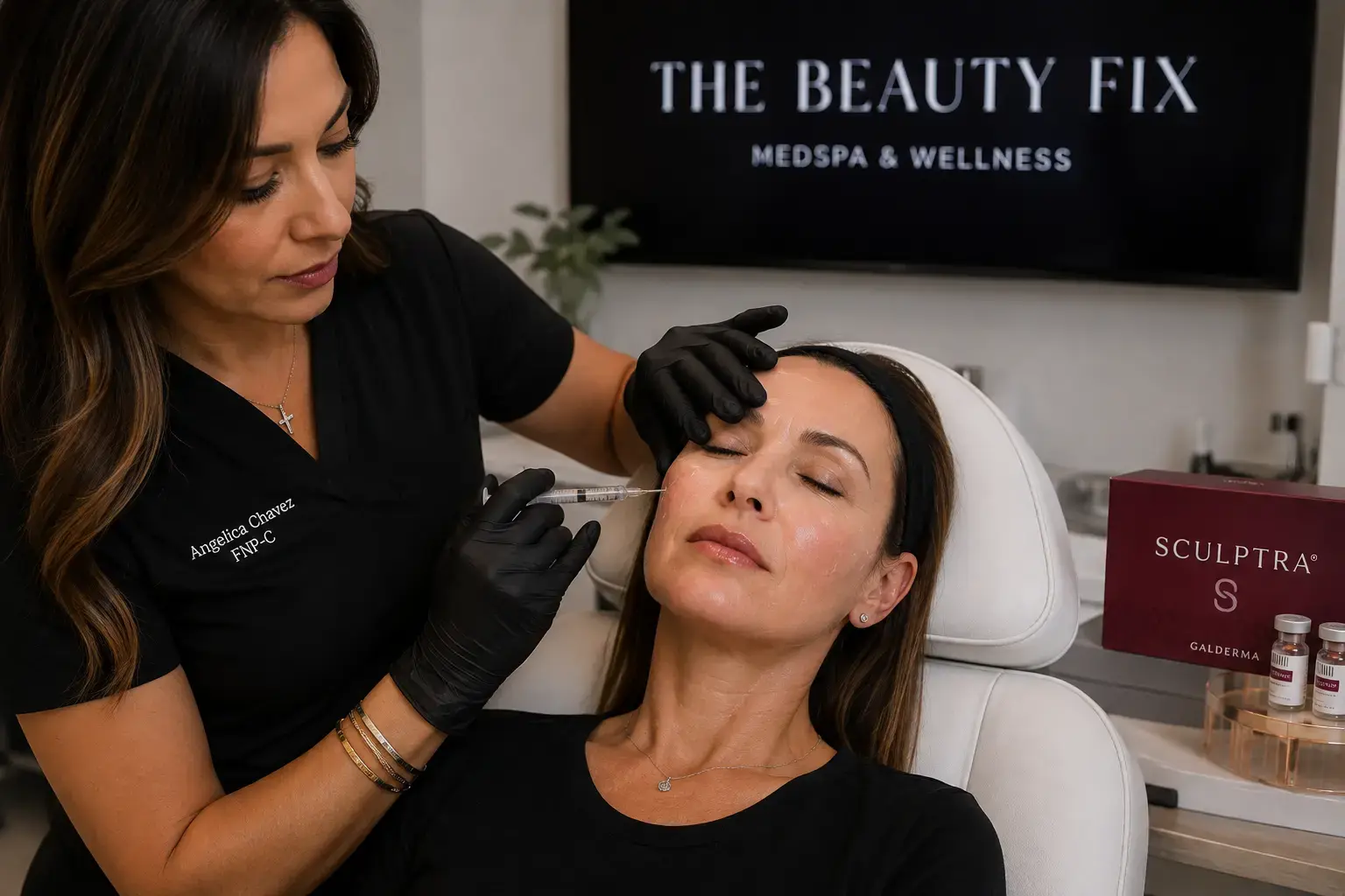 Sculptra injections in Scottsdale for natural collagen stimulation and facial volume restoration