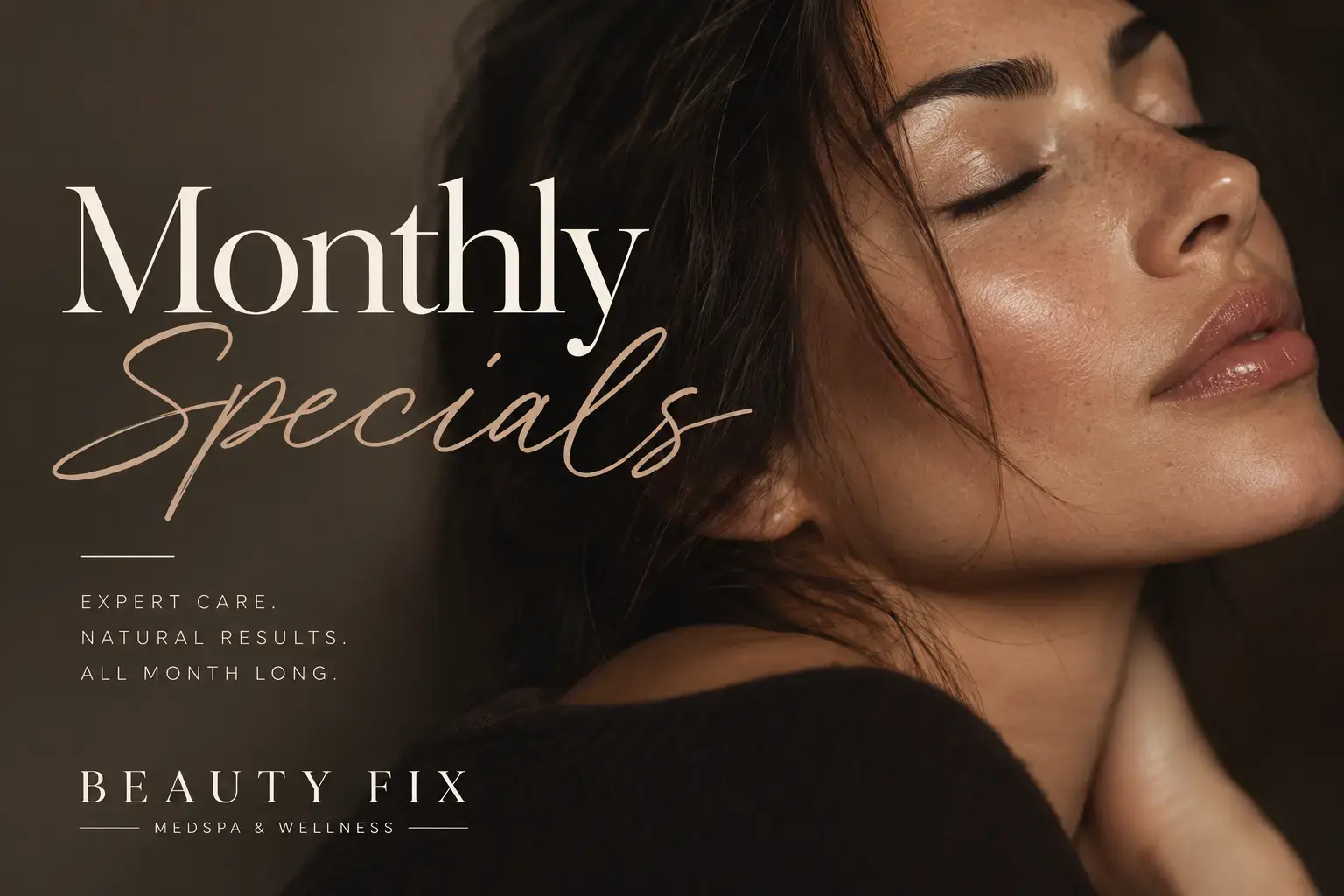 Monthly specials at The Beauty Fix Medspa in North Scottsdale, Arizona